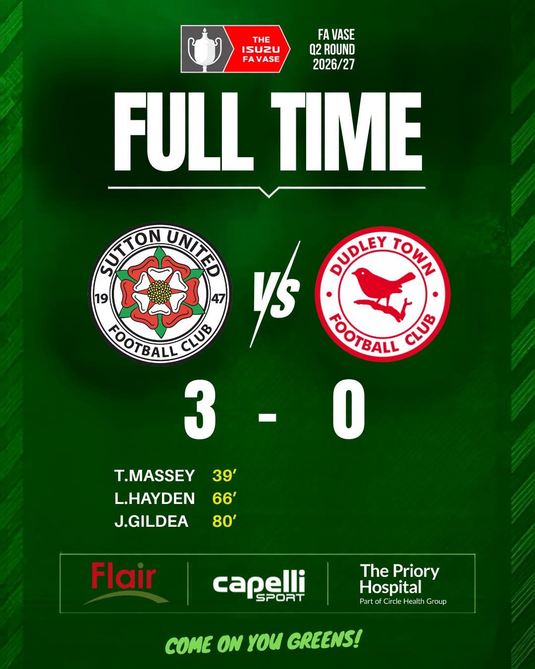 12.09.2026 Vs Dudley Town