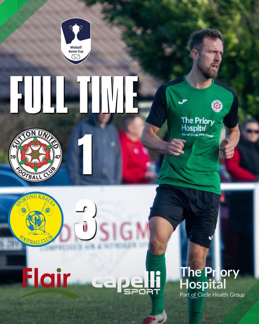 Greens knocked out the cup!